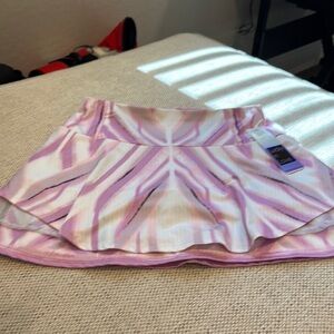 Lucky in Love Pink Pleated Skater Skorts